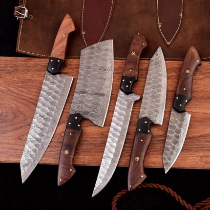 HandMade 5 Pieces Knives Set