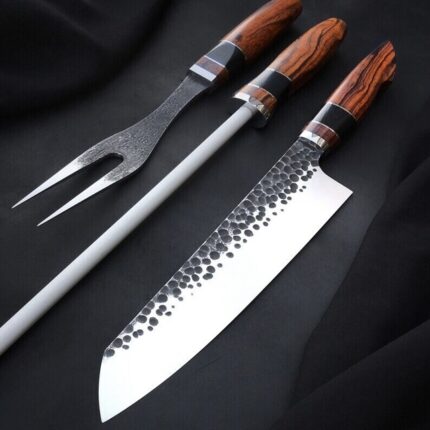 Handmade steak knife and Fork